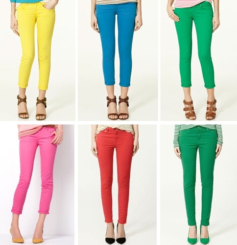 Tendencias 1. Pantalones en colores flúor, algunas combinaciones de Zara -  Entre brochas y paletas | Blog de belleza