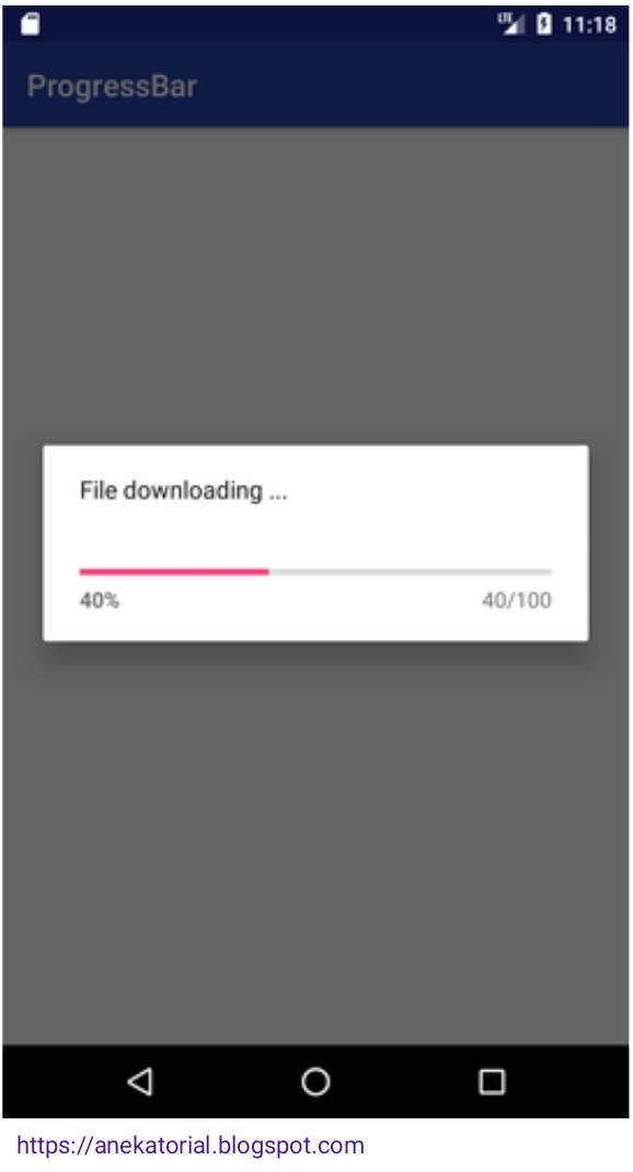 Cara membuat ProgressBar dialog Android Studio Anekatorial Aneka