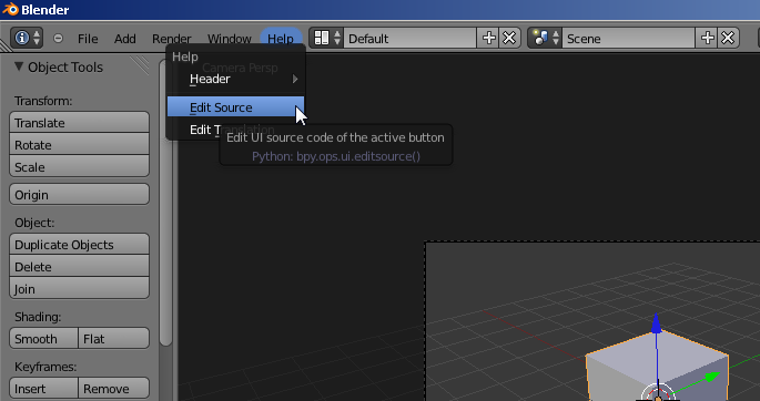 Customizing Blender UI by enabling Fullscreen Icon
