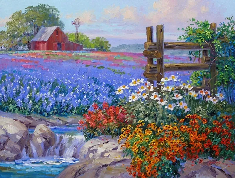 Mikki Senkarik 1954 | American Plein-air painter | A Touch of Greece 