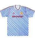 マンチェスター・ユナイテッドFC1990-92 ユニフォーム-アウェイ-青-adidas