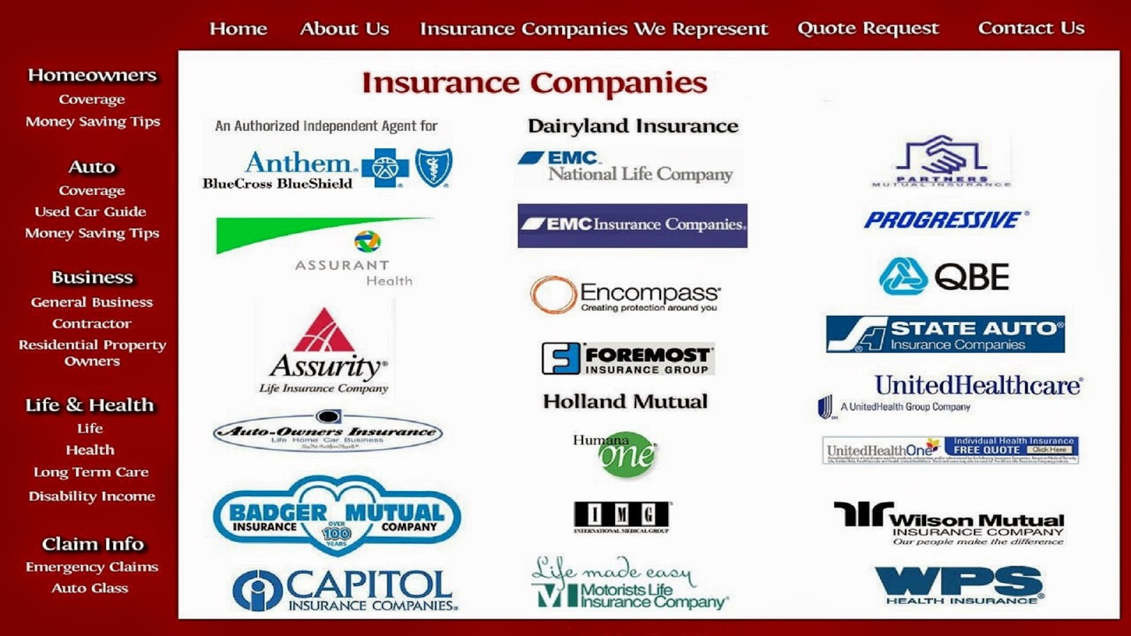 List of Auto Insurance Companies
