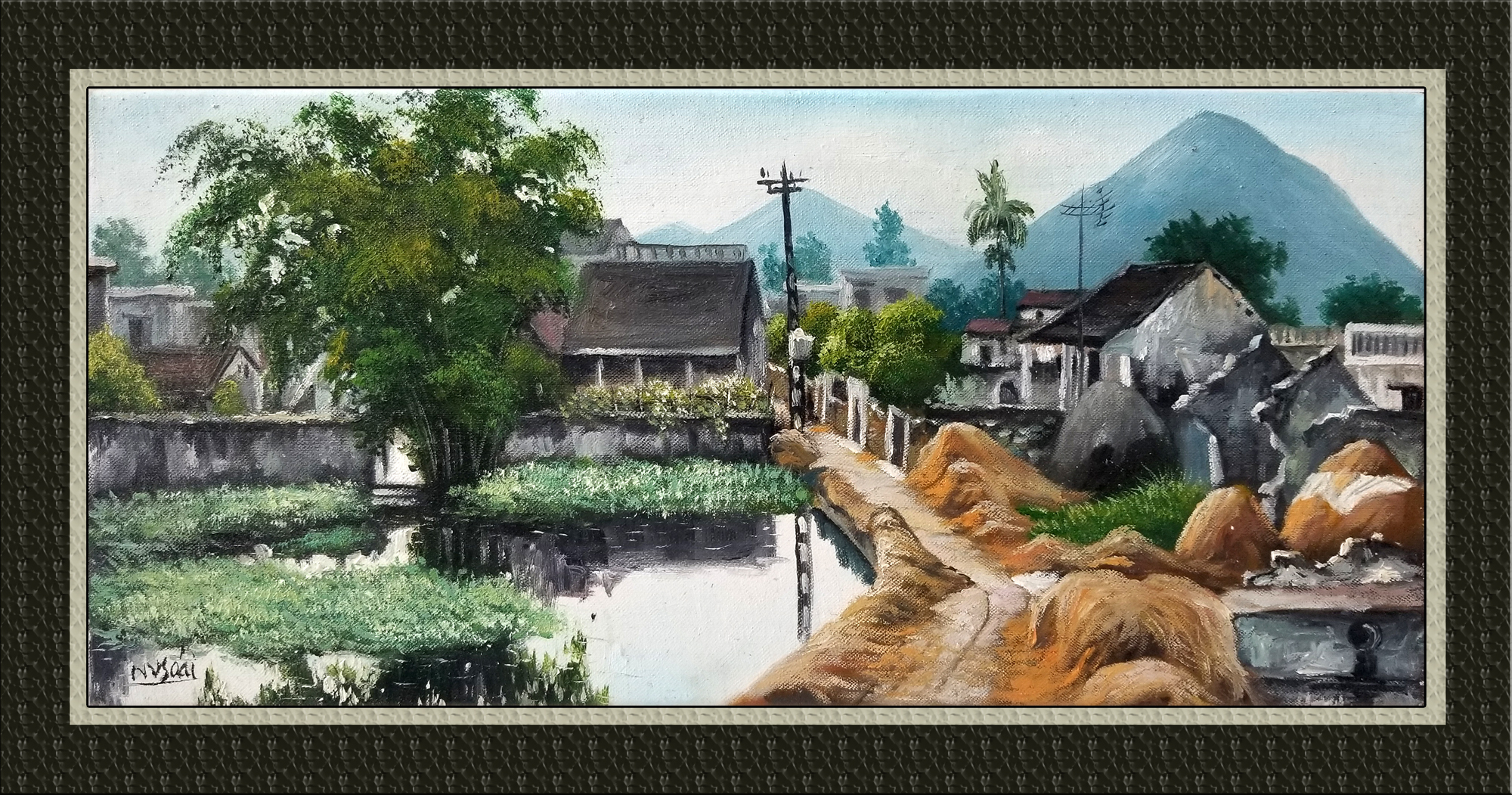 Vẽ tranh theo yêu cầu | Học vẽ tranh phong cảnh, tranh tường 3d, dạy online  miễn phí tại Hà Nội