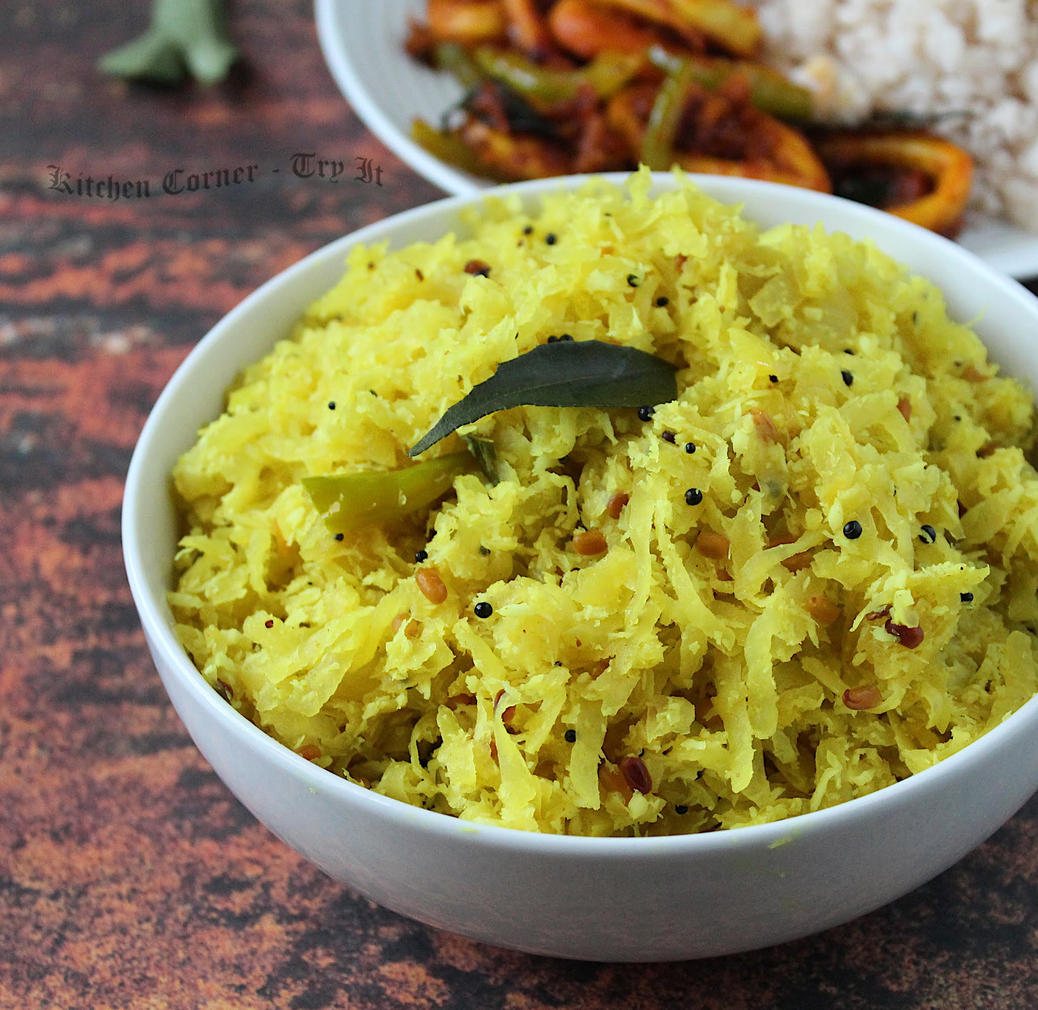 Papaya/ Kappalanga Thoran Papaya Stir fried with Coconut