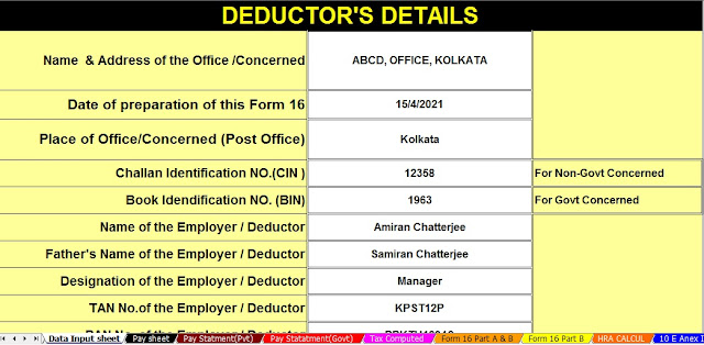 Income Tax Calculator for F.Y.2020-21