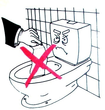 Не бросать бумагу в унитаз картинки для печати