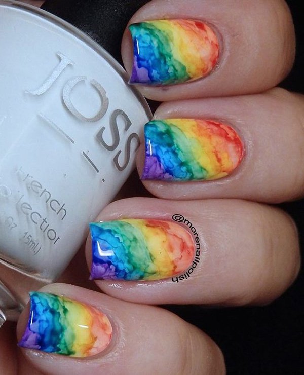 20+ Stylish Rainbow Nail Art Ideas