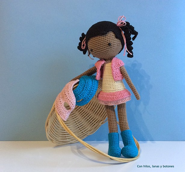 Con hilos, lanas y botones: Marina (patrón La crochetería)