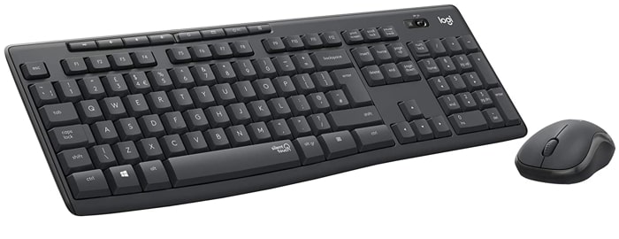 Logitech MK295 wireless keyboard and mouse combo.