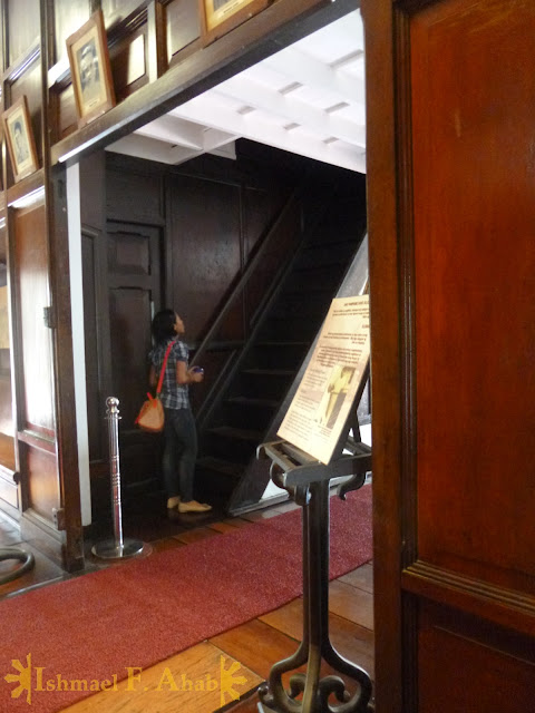 Stairway to the tower of Aguinaldo Shrine