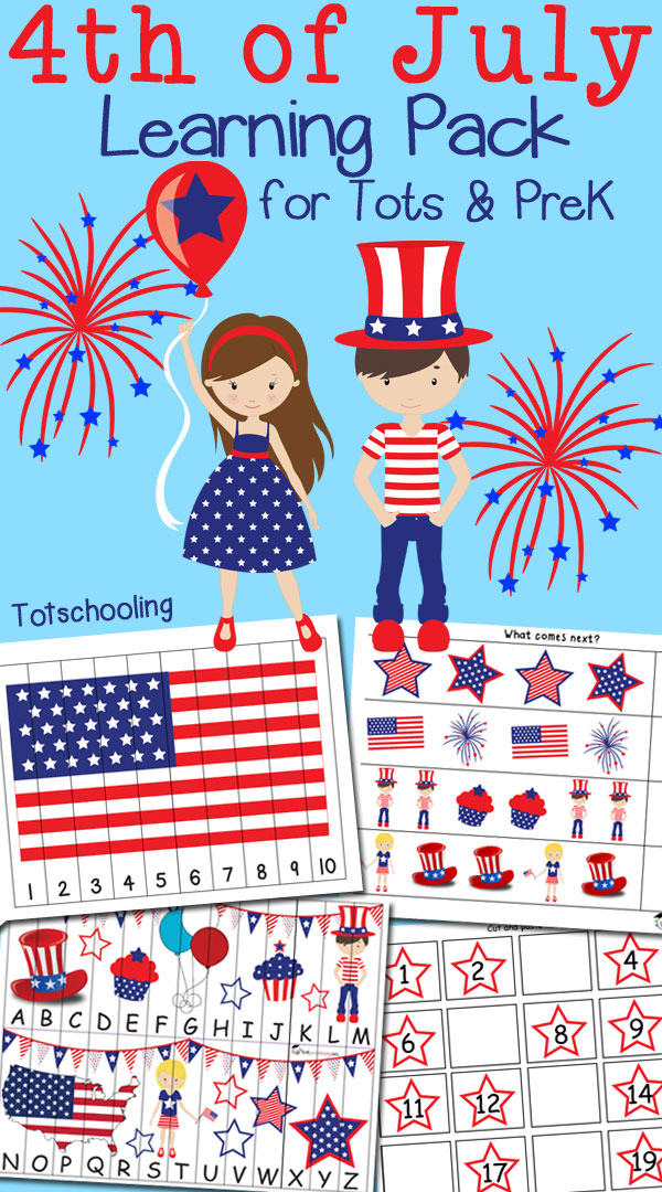 30+ Activities for 4th of July | Totschooling - Toddler, Preschool
