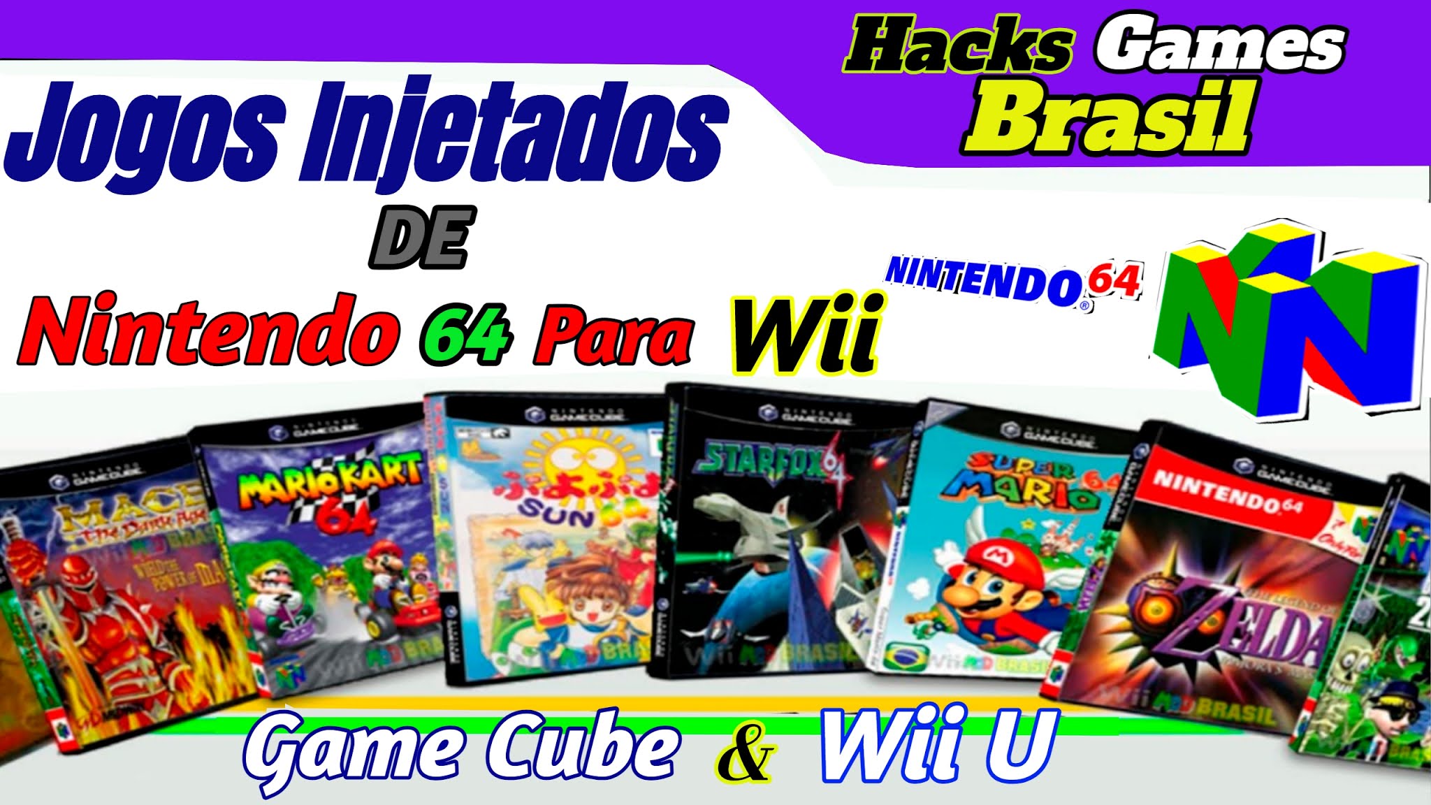 Pack Roms De Nintendo 64 pra rodar no Nintendo Wii, Wii U, Game Cube e