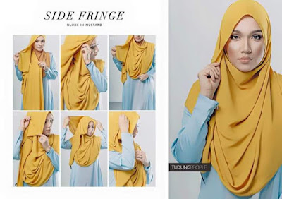 cara pakai shawl pinless