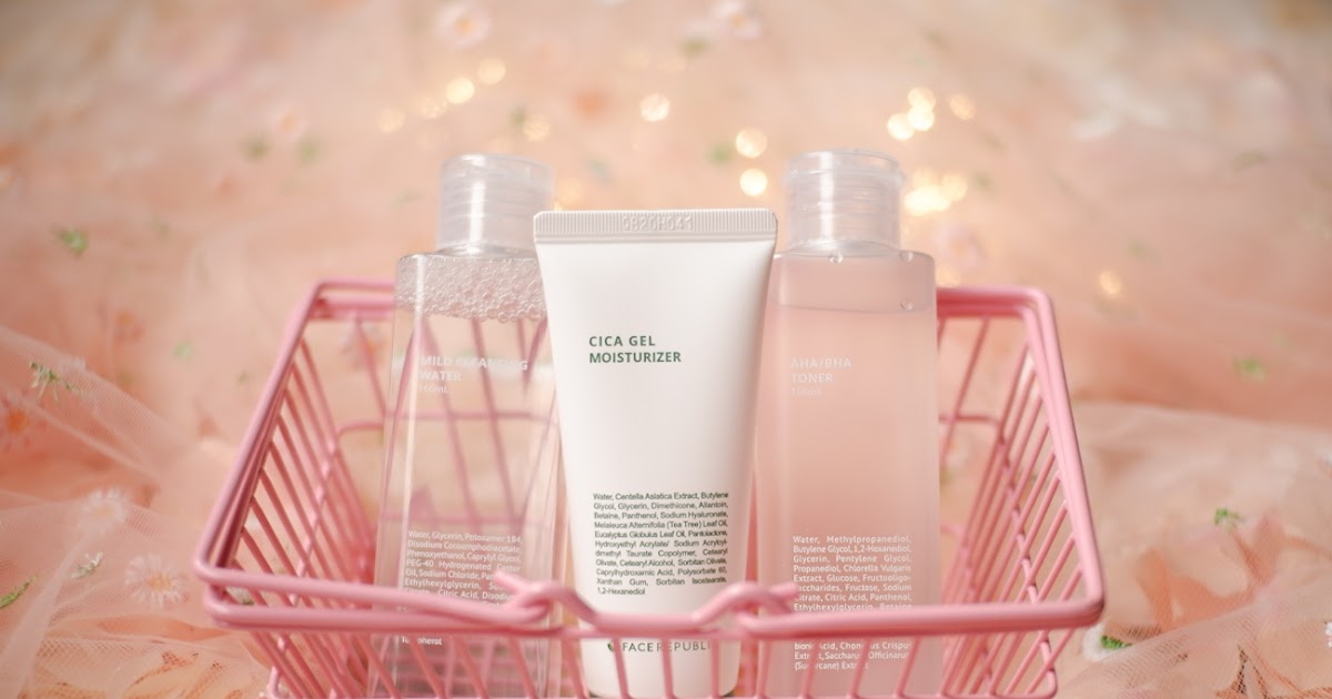Face Republic Cleanser, Toner and Moisturizer Review Korean Skincare