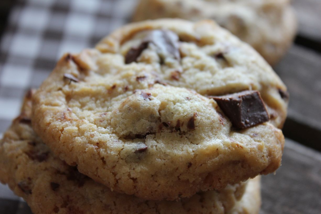 Cookies aux noisettes et chunks de chocolat au lait
