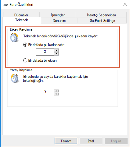 Windows 10' da Gelişmiş Mouse Yapılandırması 22 Windows 11 Mouse Ayarlar 23