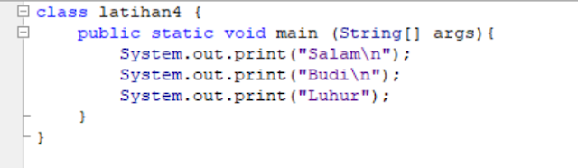 Kegunaan backslash /t dan /n Pada Bahasa Pemrograman Java - Ngebaca19