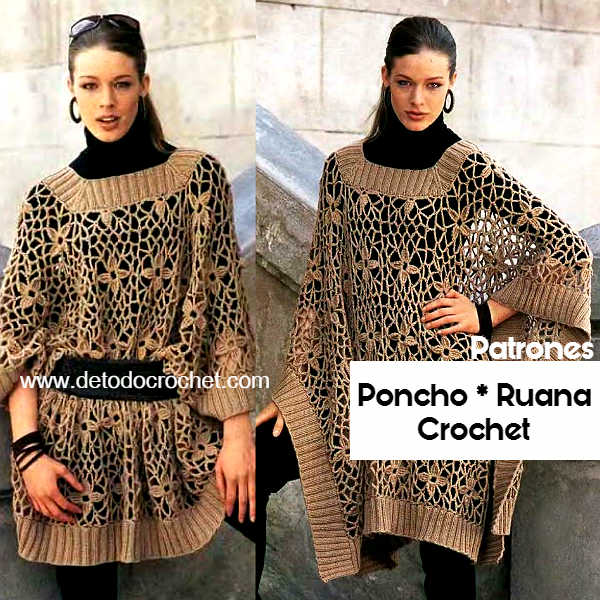 Poncho Crochet / Patrones