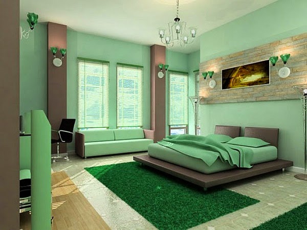 Green color in decoration