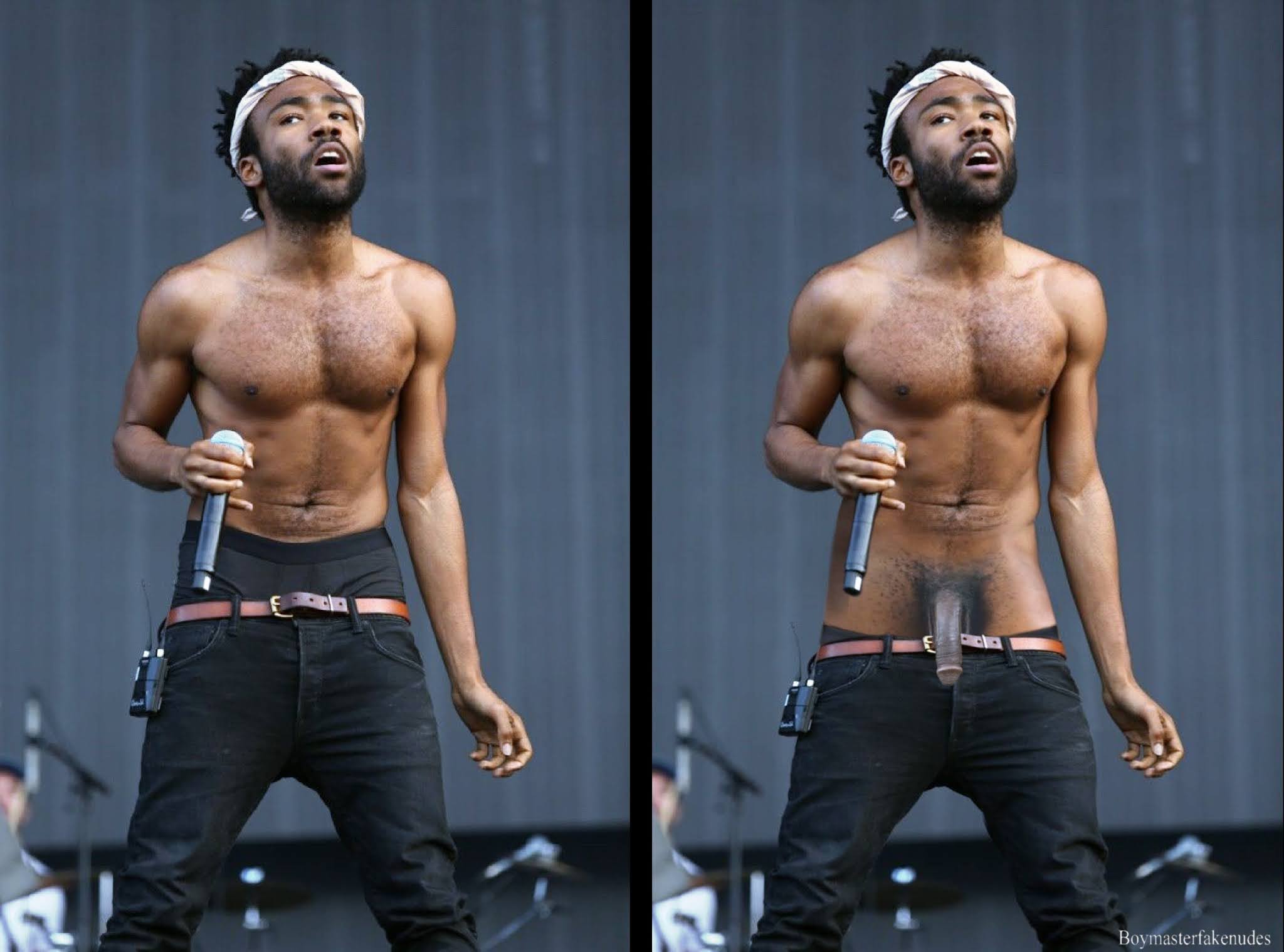 Boymaster Fake Nudes: Donald Glover , American actor/Rapper gets naked
