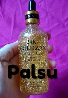 24k Goldzan Serum Ampoule Original Asli Vs Fake Palsu Inilah Cara Membedakannya