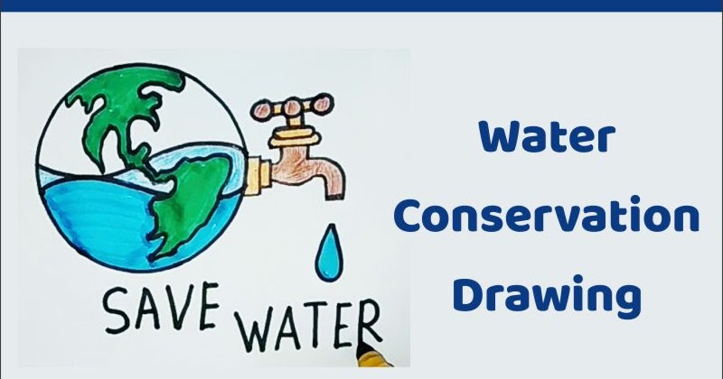 drawing pictures of save water