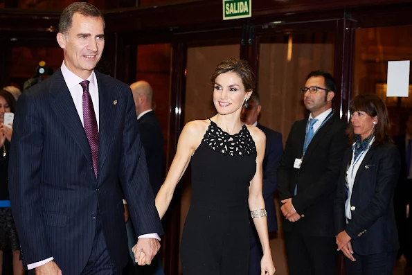 King Felipe of Spain and Queen Letizia of Spain attended 'XXIV Music Week' closing concert at the Principe Felipe Auditorium during the 'Princess of Asturias Awards 2015