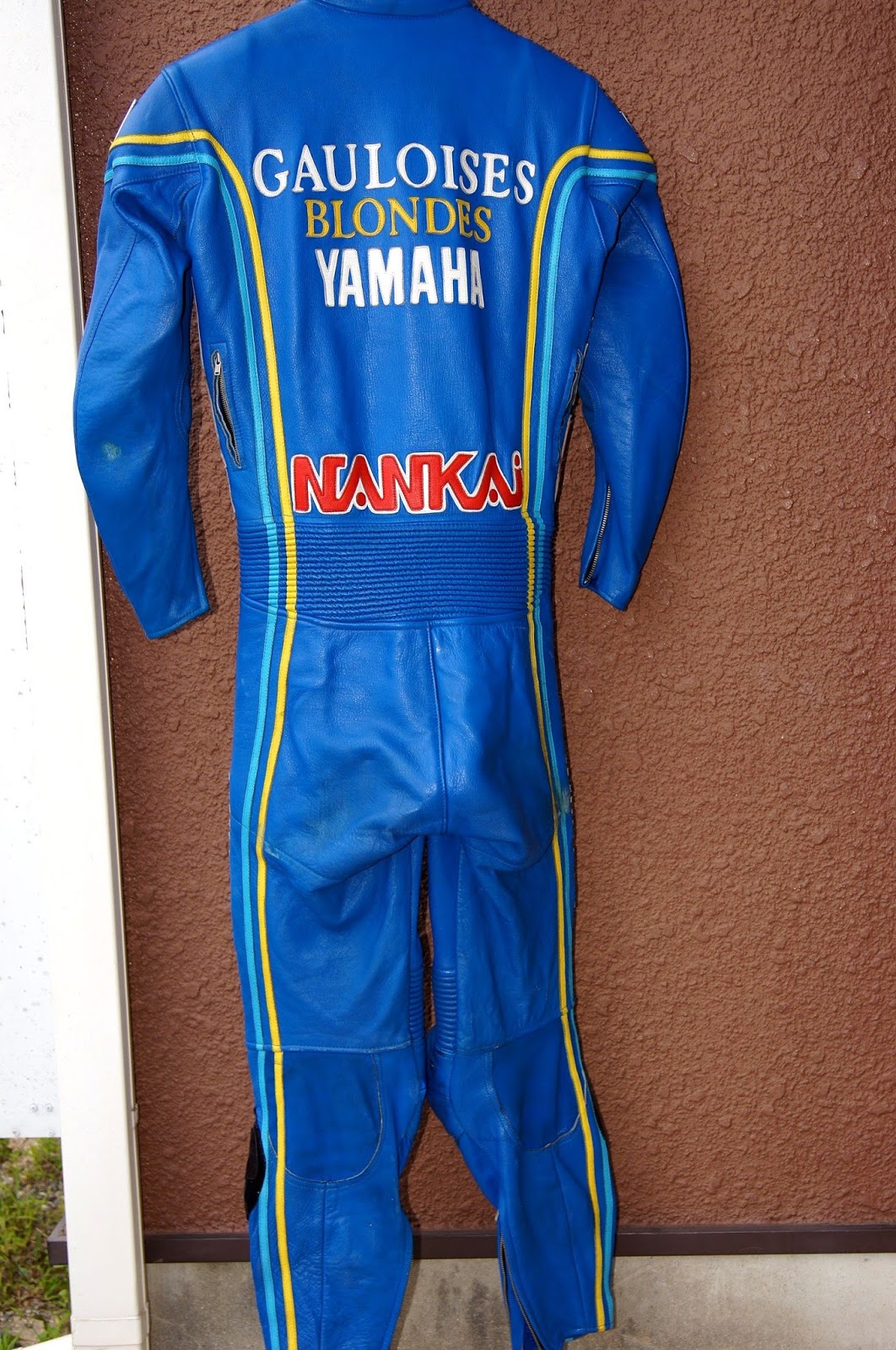 samurai‐bikers NANKAI Lether Racing Suit Christian Sarron official replica Gauloises Yamaha