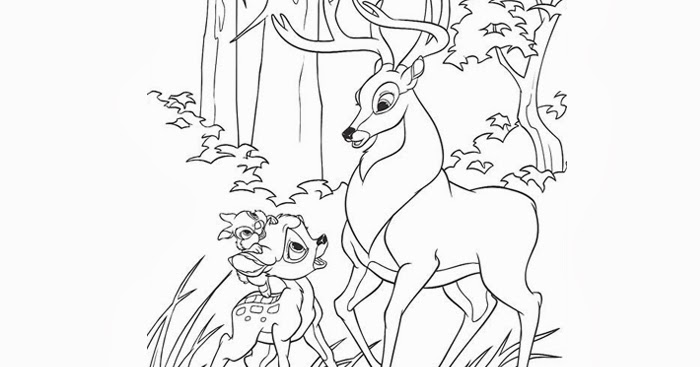 Free Coloring Pages And Coloring Books For Kids Bambi