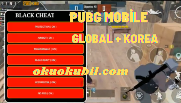 Pubg Mobile 1.1.0 Global + Korea Black Cheat Menü mod No Root No Ban Apk
