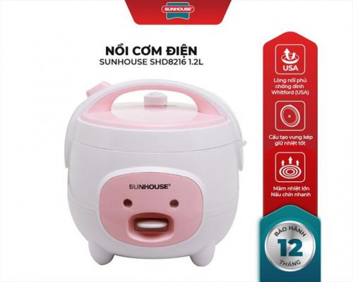 Nồi Cơm Điện 1.2L Sunhouse SHD8217W