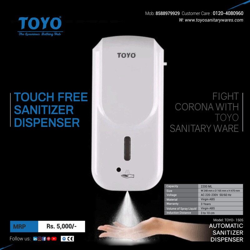 Benefits of using the automatic sanitizer dispenser
