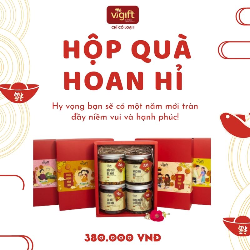 [Hỗn Hợp] ViGift Hộp Quà ViGift 4 Hoan Hỉ