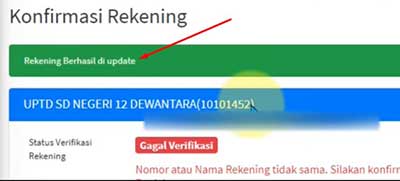 Cara Verifikasi dan Validasi Verval Rekening BOS 2021