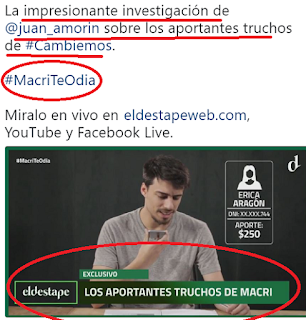 Aportantes truchos a cambiemos: las hacen todas