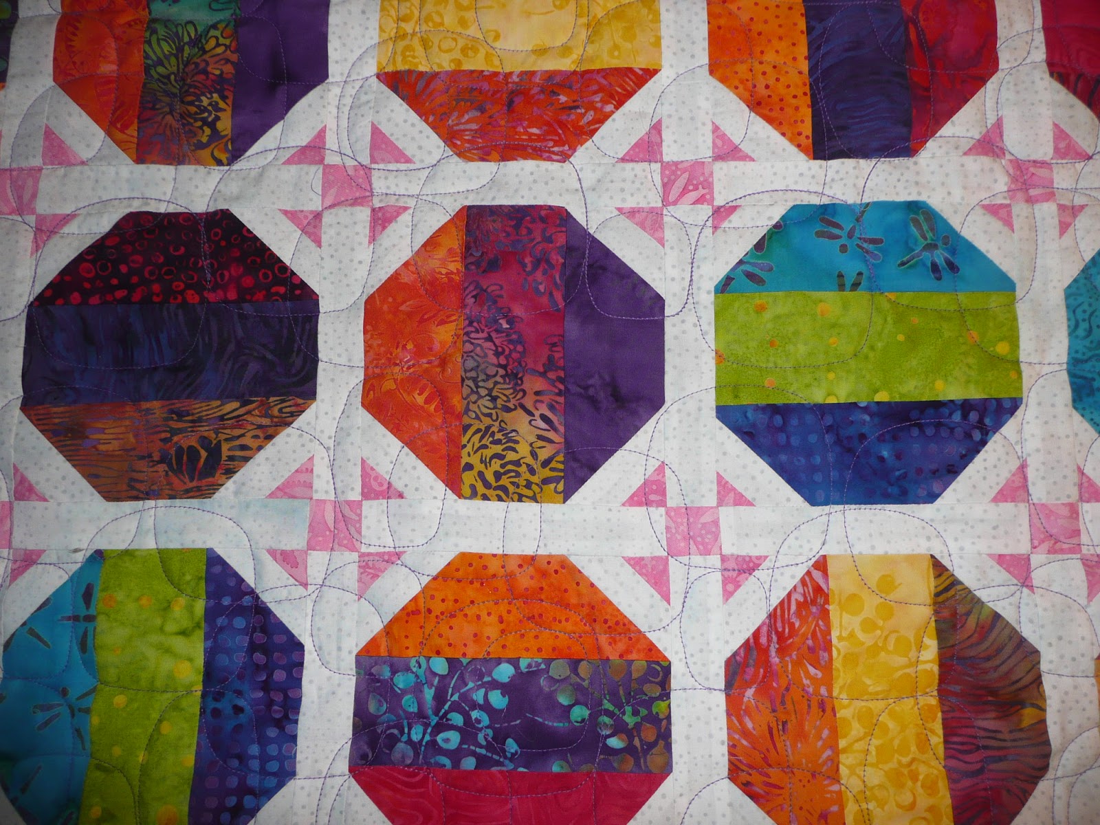 Acorn Ridge Quilting Linda's Beach Ball Quilt