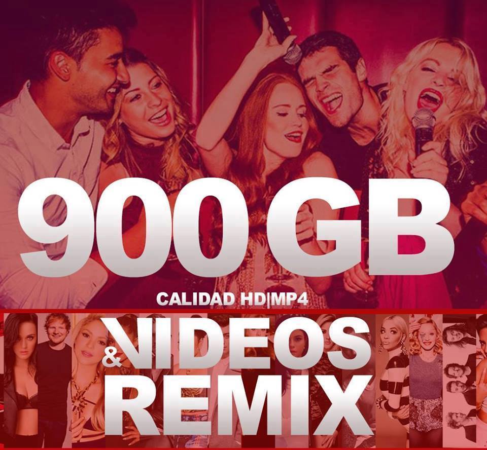 Mega Pack Videos Remix Clean HD MP4 / 900 GB de Videos Musicales Mega