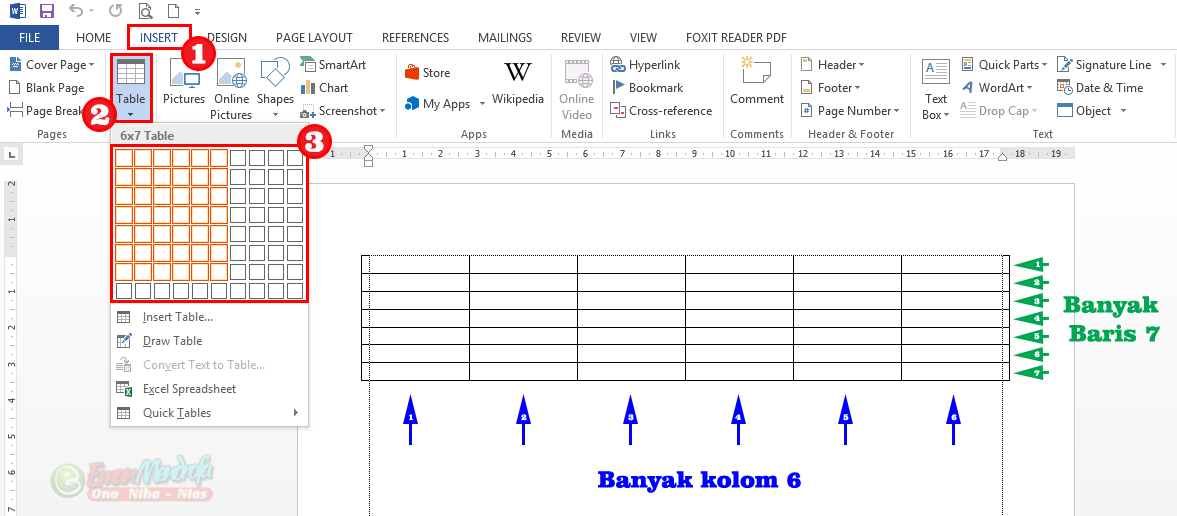 Kenali 5 Cara Membuat Tabel Di Word Beserta Tips Format Dan Desainnya Eman Mendrofa