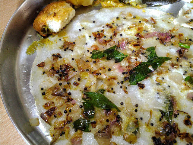 Onion Dosa in Breakfast at Home during Covid-19 Stay at Home