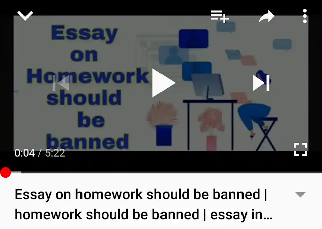 persuasive essay about homework should be banned