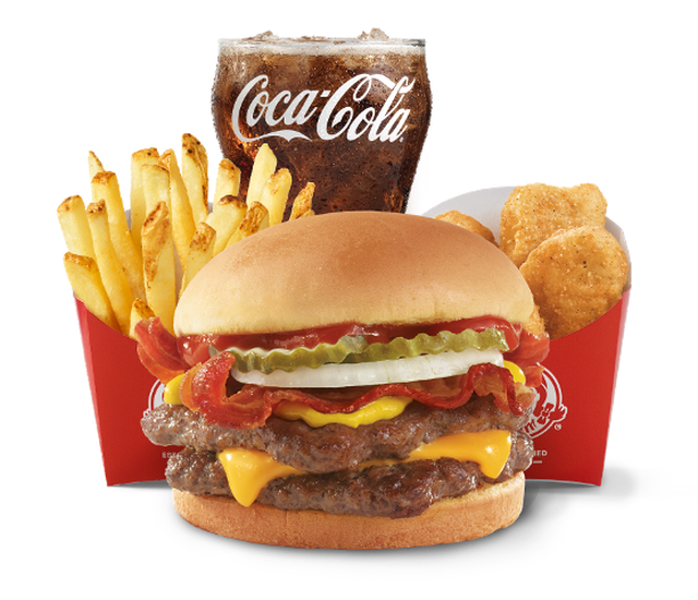 biggie bag bacon double stack biggie bag bacon double stack