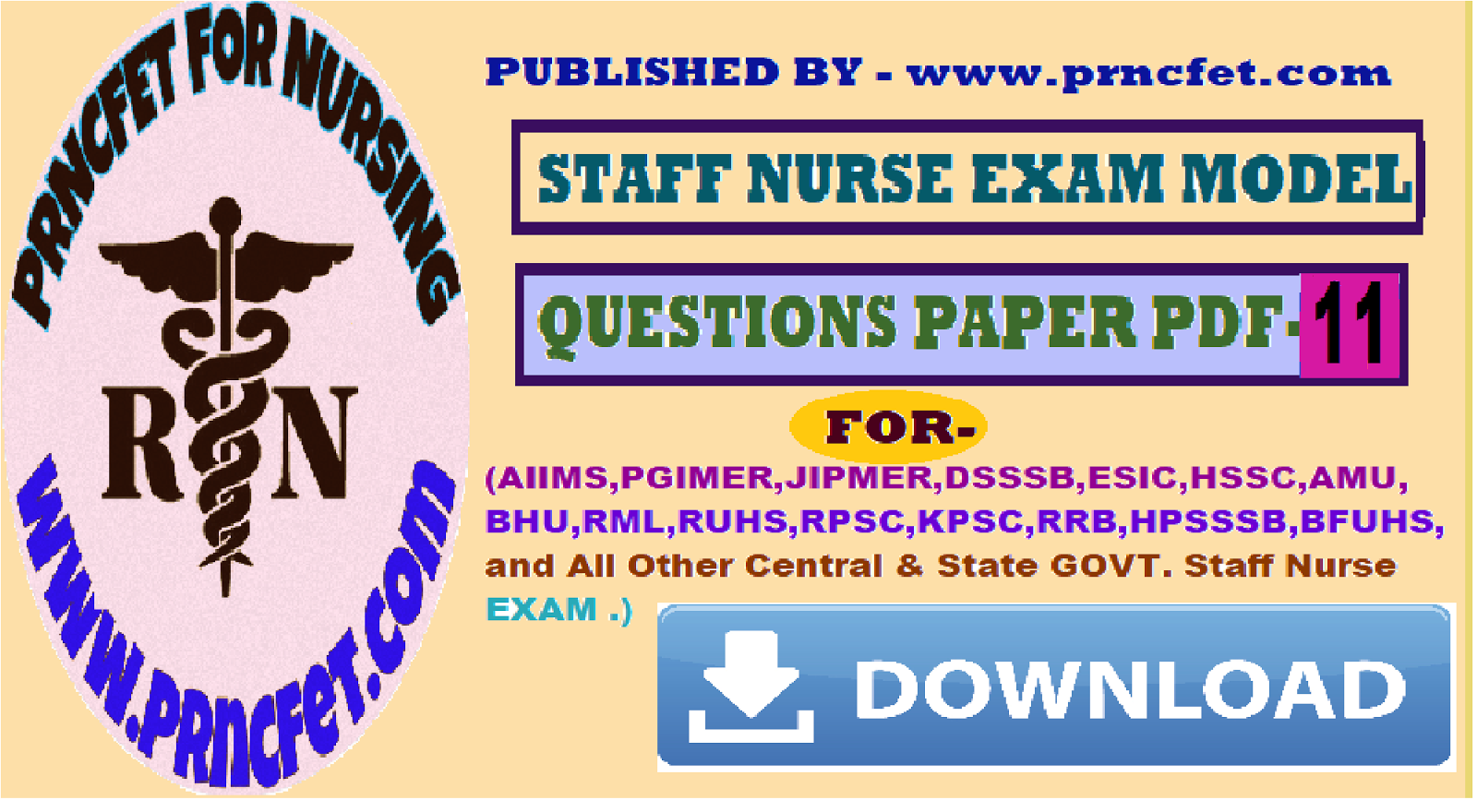 RCC Trivandrum Staff Nurse Exam Questions and Answers Part - 2