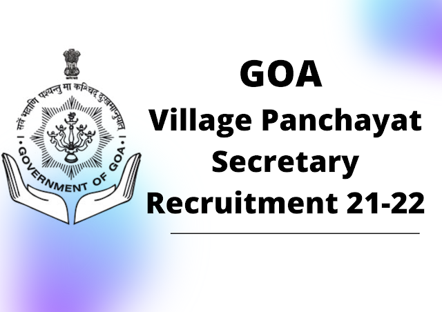 Goa Village Panchayat Secretary Previous Papers