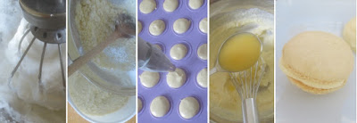 Zubereitung Macarons mit Eierlikör-Frischkäse-Füllung Zubereitung Macarons mit Eierlikör-Frischkäse-Füllung