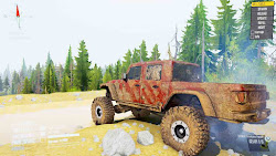 mudrunner jeep gladiator spintires mod warna yang berbeda terdapat merah varian satu