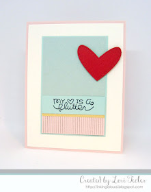 My Heart Is A Flutter card-designed by Lori Tecler/Inking Aloud-stamps from Paper Smooches