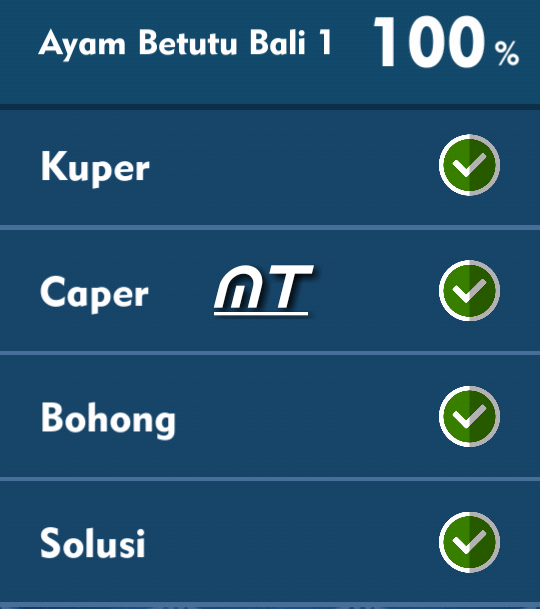 Jawaban Tts Cak Lontong Ayam Betutu Bali 1 Terbaru Serbagratis95