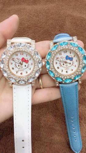 Đồng Hồ Đeo Tay Hình Hello Kitty Dễ Thương Cho Bé Gái