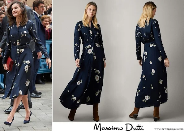 Queen Letizia wore a new floral print dress by Massimo Dutti