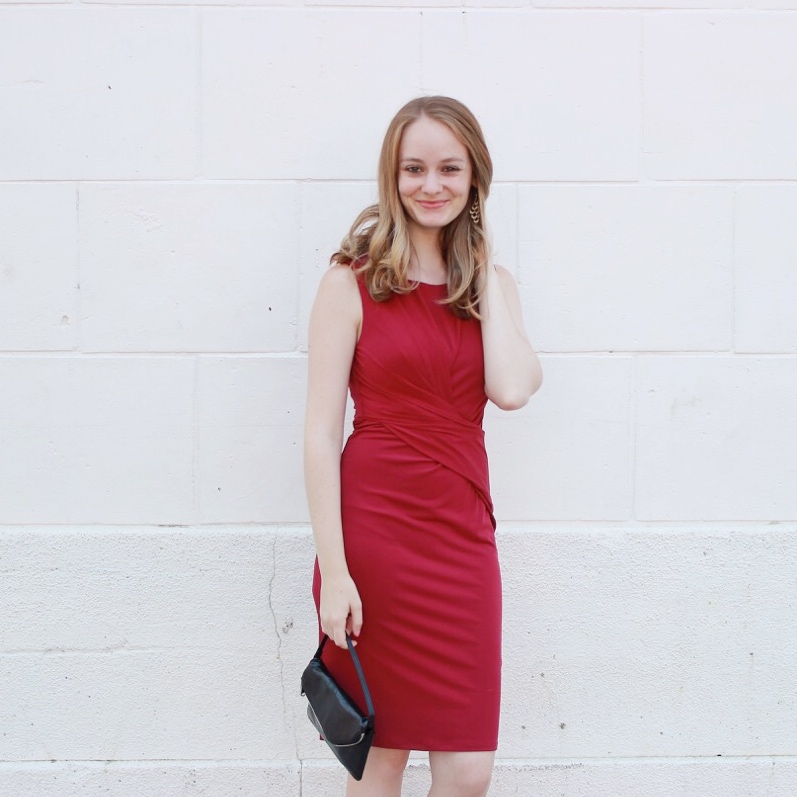 Shake the Tree Boston Red Velvet Fall Dress